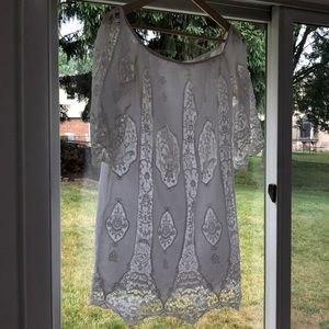 Urban Outfitters White Off Shoulder Dress